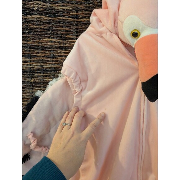 Pink Flamingo Costume Costco Kids 6-7 Halloween School Play Theatre Dress Up - Picture 6 of 9